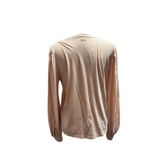 Lunya Organic Pima Cotton Long Sleeve Two Tee Bundle Pink and Grey Size Medium - Picture 13 of 14